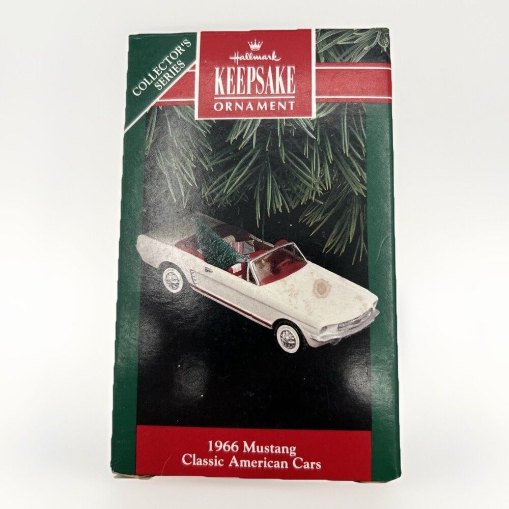 VTG Hallmark Keepsake 1966 Mustang Classic #2 Classic American Car Ornament 1992